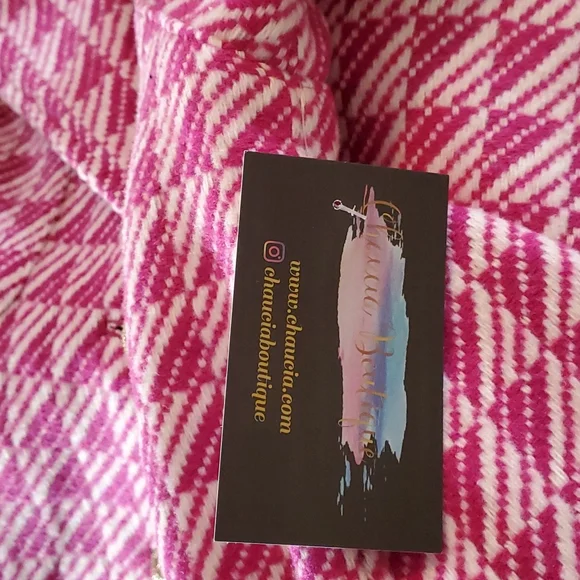 Pink and white bomber style jacket - Picture 9 of 11